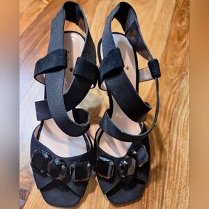 Kate Spade Delvin Cross Strap Open Toe Heels